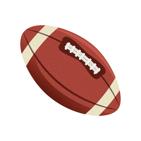 Emblema de pelota de fútbol americano — Vector de stock