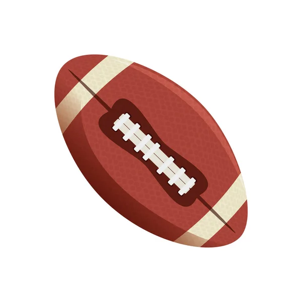 Αμερικανικό ποδόσφαιρο μπάλα έμβλημα — Διανυσματικό Αρχείο