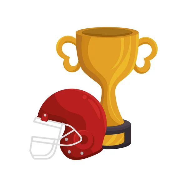 American football trophy award — Stock Vector