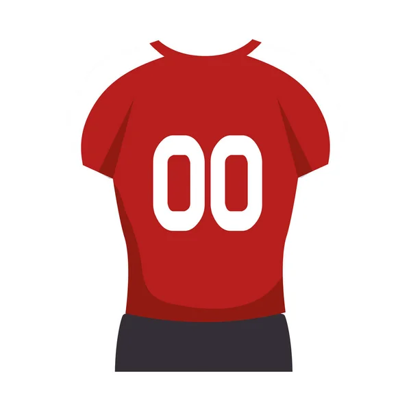 Uniforme de joueur de football américain — Image vectorielle