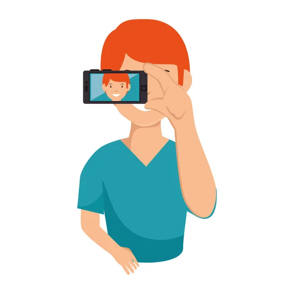 Selfie Fotografia technologia ikona — Wektor stockowy