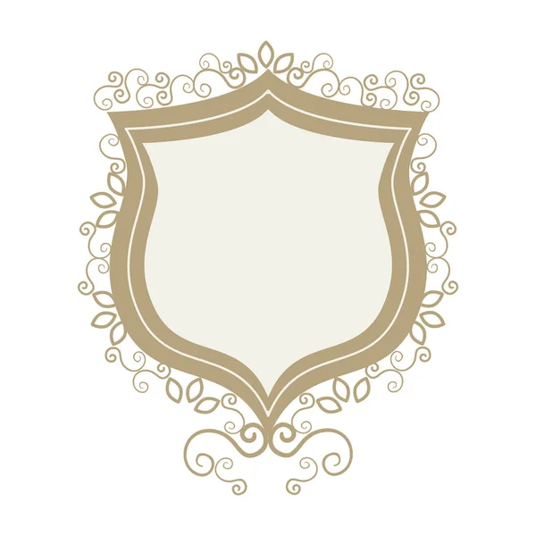 Elegante cornice icona decorativa — Vettoriale Stock