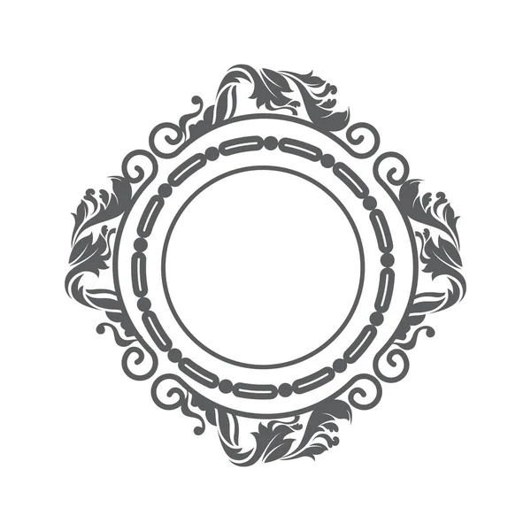 Elegante cornice icona decorativa — Vettoriale Stock
