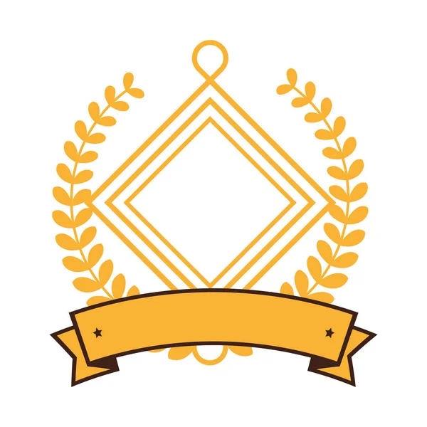 Reath crown emblem icon — стоковый вектор