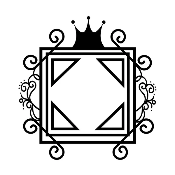 Елегантна рамка декоративна ікона — стоковий вектор