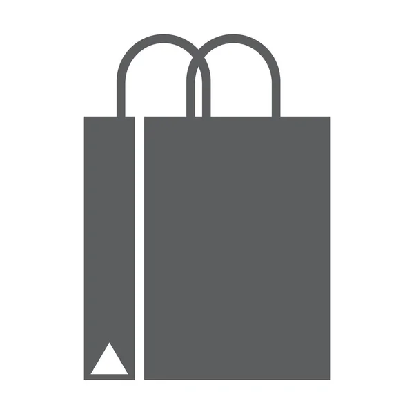 购物袋孤立的图标 — 图库矢量图片