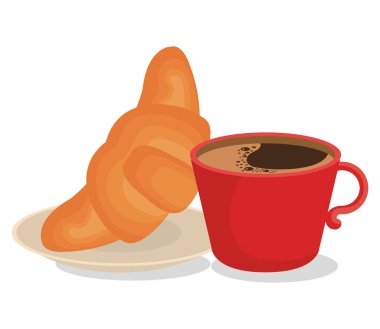 lezzetli ekmek ve kahve