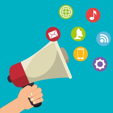 dijital pazarlama e-ticaret simgesi