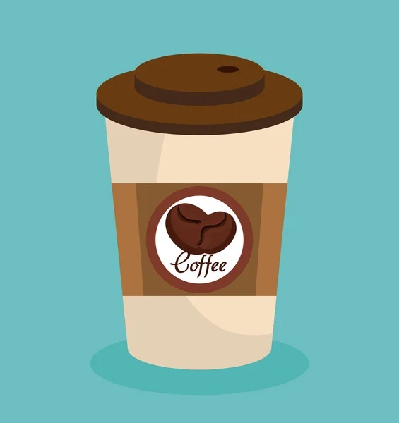 Heerlijke koffie drinken pictogram — Stockvector