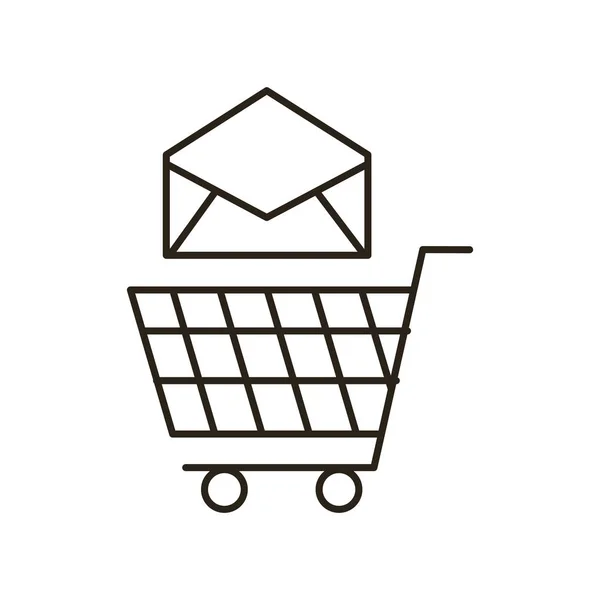 Shopping cart icon — Stock Vector