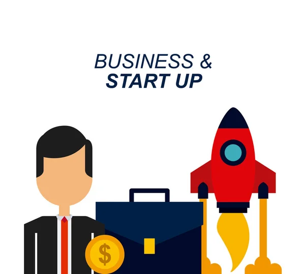 Business und Start-up Design — Stockvektor