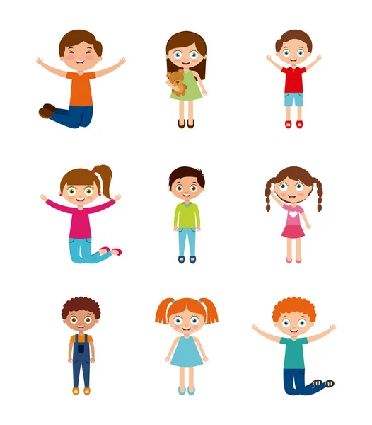 Cartoon kinderen ontwerp — Stockvector