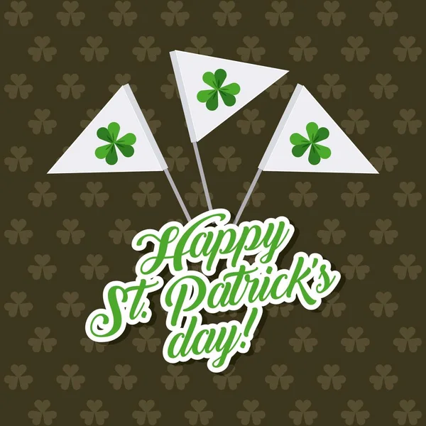 Saint patricks dia design — Vetor de Stock