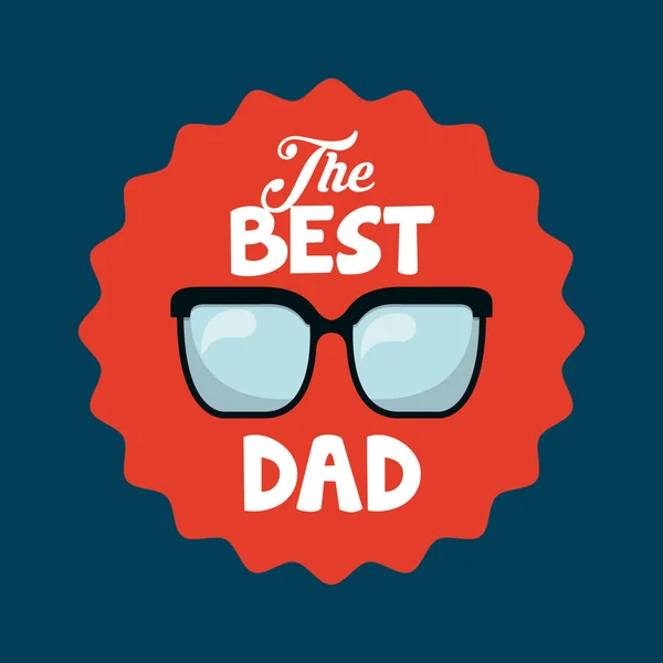 Boldog Apák napja design — Stock Vector