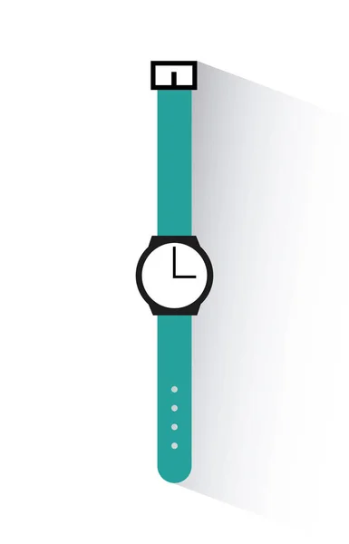 Ícone de relógio azul — Vetor de Stock