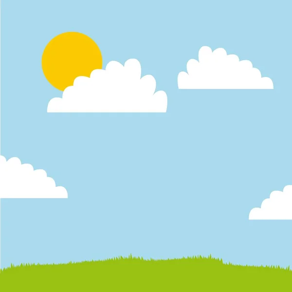 Paisaje fondo diseño — Vector de stock