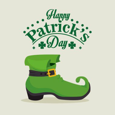 Mutlu Aziz Patricks günü kartı.