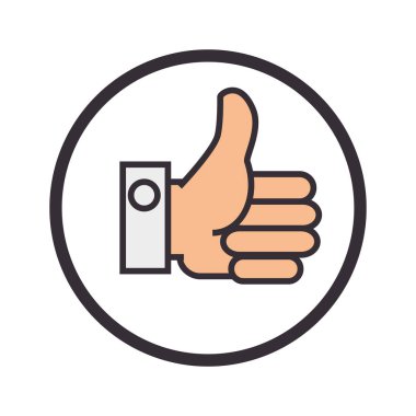 sembol düz simgesi gibi el