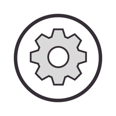 izole simge ayarlama dişli