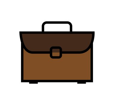 Portföy çanta izole simgesi