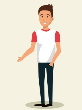 genç adam avatar karakter
