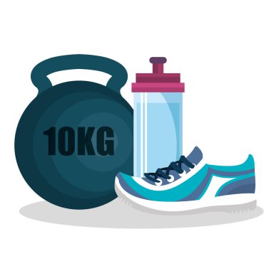 set fitness ekipmanları simgesi