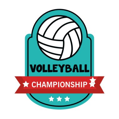 Voleybol Spor amblemi simgesi