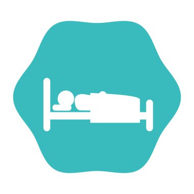 siluet insan uyku simgesi