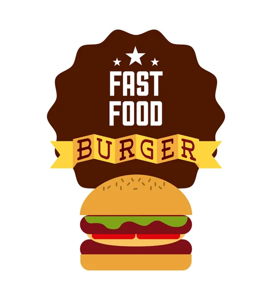 Projekt fast food — Wektor stockowy