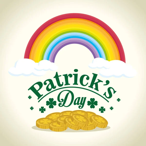 Happy Saint Patricks karta dzień — Wektor stockowy