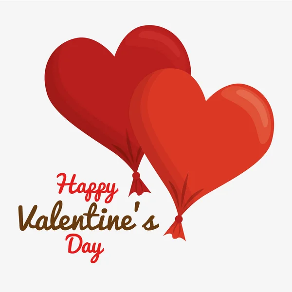 Happy valentines day card — Stock Vector