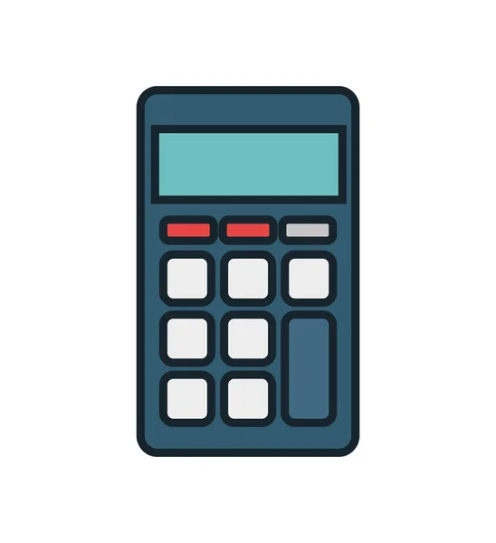 Kalkylatorn math isolerade ikonen — Stock vektor
