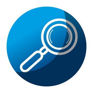 büyüteç izole edilmiş simge ara