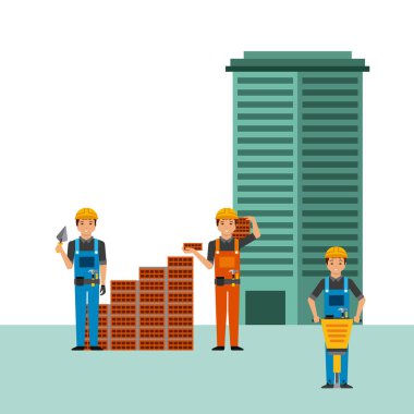 İnşaat İşçileri çizgi film