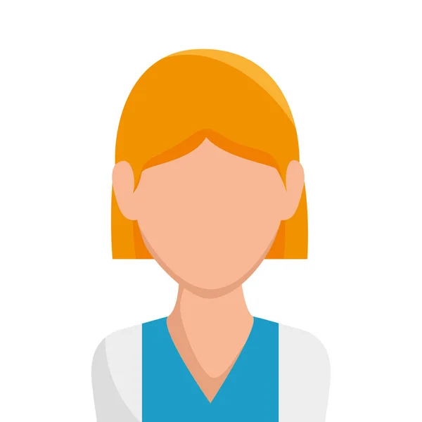 Žena avatar znak izolované ikony — Stockový vektor