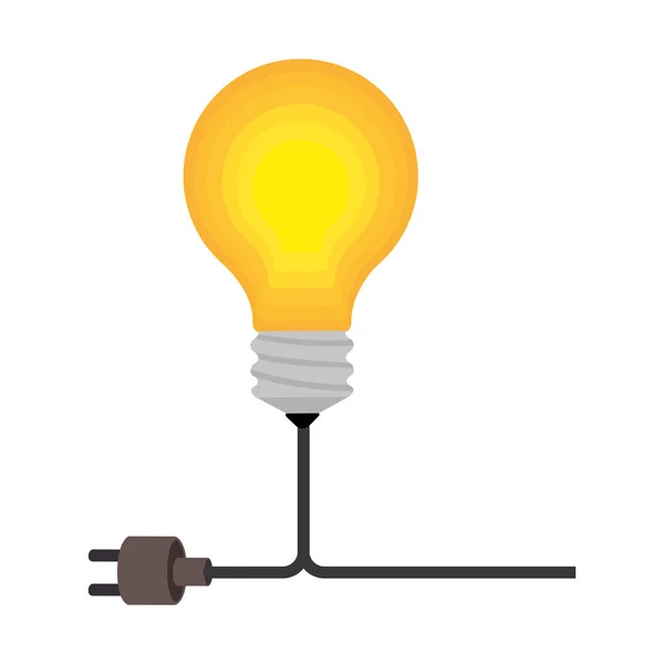 Žárovka světla vzdělání ikona — Stockový vektor