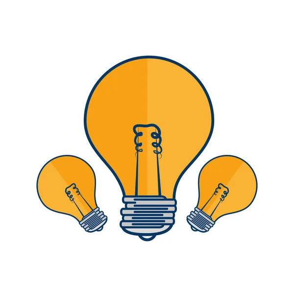 Lamp licht onderwijs pictogram — Stockvector