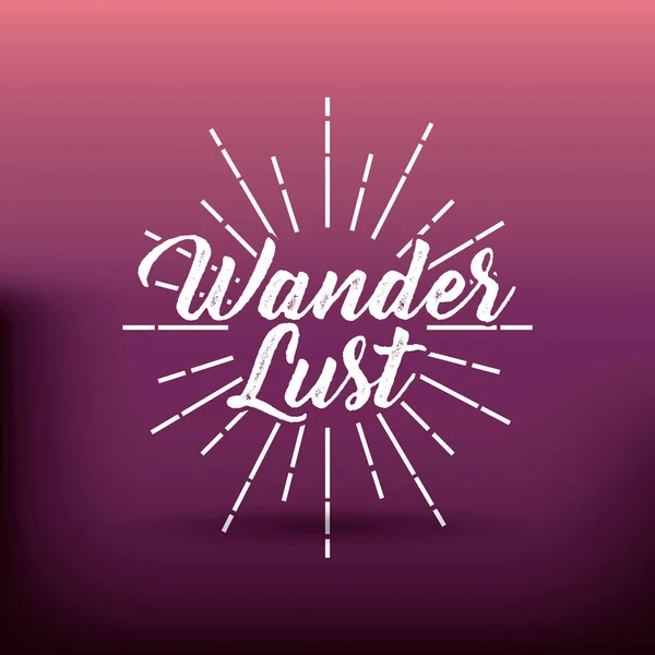 Wanderlust spirit design — Stock Vector