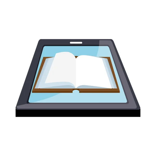 Icono de la tecnología del libro electrónico — Vector de stock