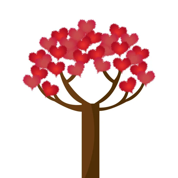 Coeur carte d'amour décoration — Image vectorielle