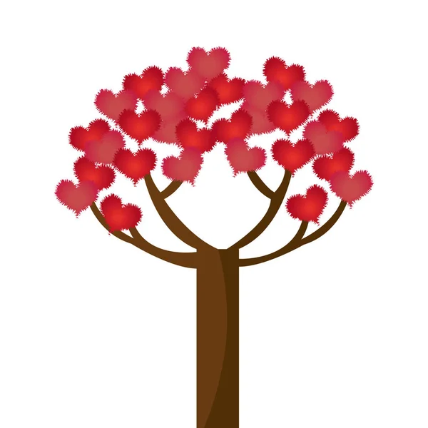 Corazón amor tarjeta decoración — Vector de stock