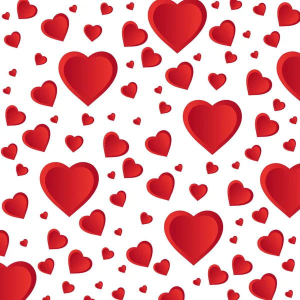 Coração amor cartão decoração —  Vetores de Stock