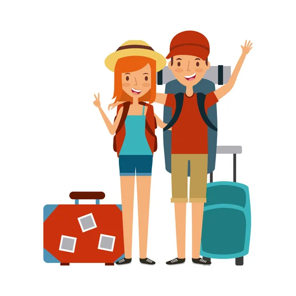 Diseño de viaje y vacaciones — Vector de stock