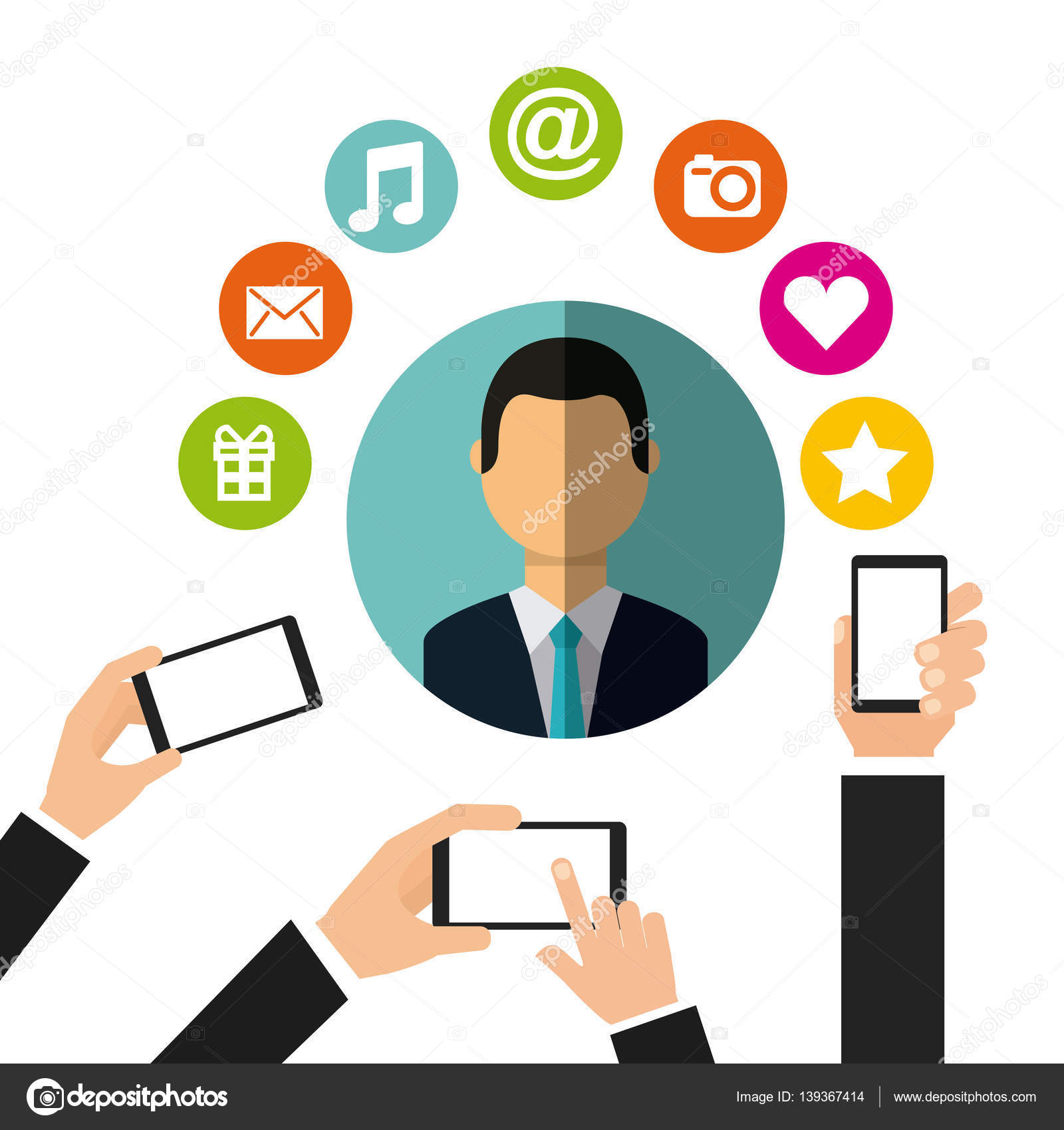 Person user customer peopler avatar circle - Social media & Logos