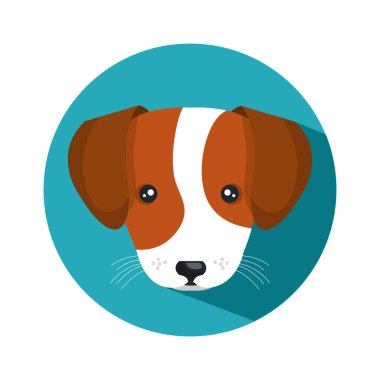 sevimli köpek izole simgesi