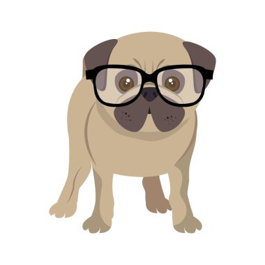 sevimli köpek izole simgesi