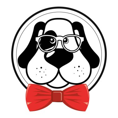 sevimli köpek izole simgesi