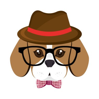 sevimli köpek hippi tarzı