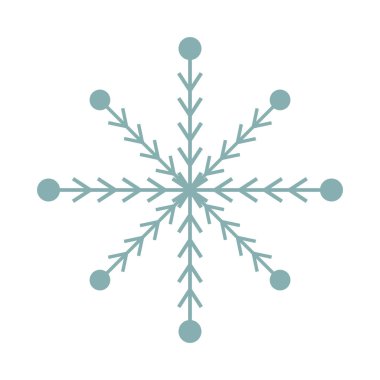 kar tanesi dekorasyon izole simgesi