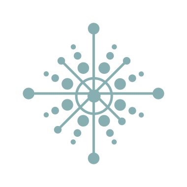 kar tanesi dekorasyon izole simgesi